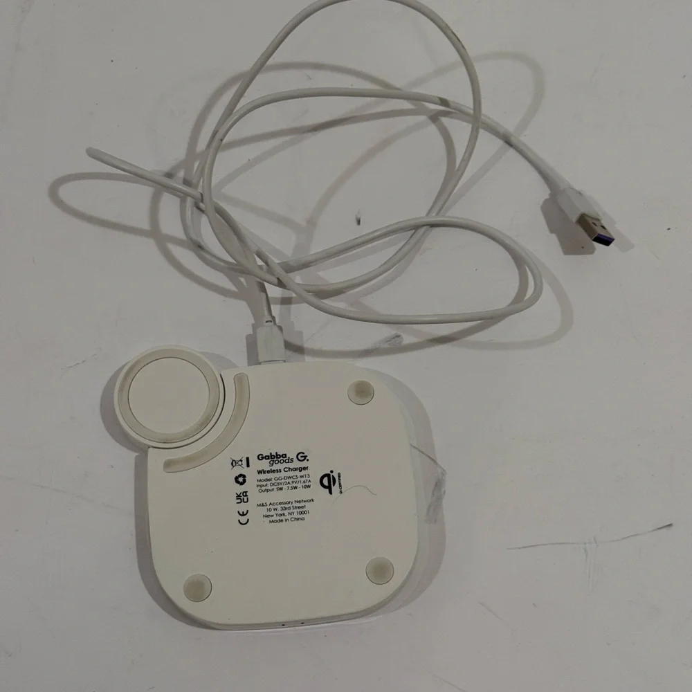 Gabba Goods 2 in 1 Multi Device Charger ~ Model # GG - DWCS - W13